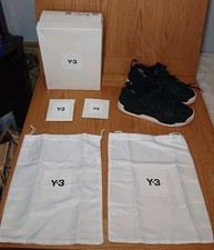 Y3 Hokori III , Black Trainers  UK 12 (Box and extras included) 
