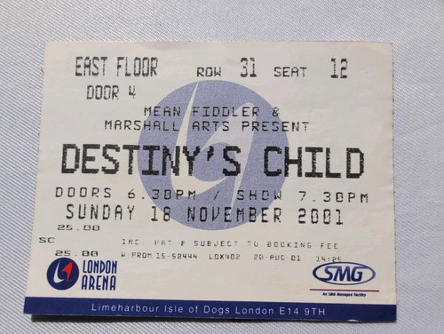 Destiny child used ticket - child,