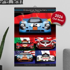 WEC Endurance Racing Car 12 month 2026 Calendar Classics - Le Mans