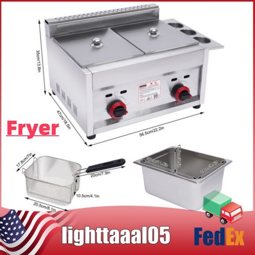 Countertop gas deep fryer - countertop,