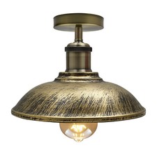 Industrial Ceiling Light Semi Flush Mount Farmhouse Retro E27 Lamp for Hallway