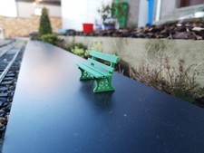 Garden Railway station bench 5