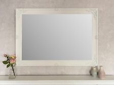 * CLEARANCE * SEE PHOTOS - White Extra Large Antique Style Wall Mirror