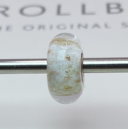Trollbeads white gold shimmer - trollbeads,