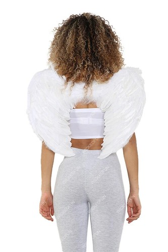White feather angel wings - feather,