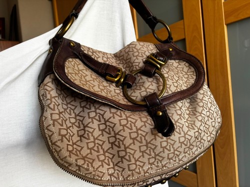 Vintage dkny monogram - monogram, handbag.