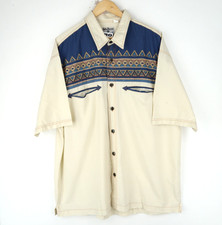 Vintage John baner Western Shirt 90s Cowboy navajo SZ 2XL (T9496)