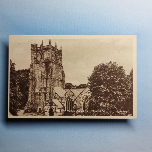 Oswestry postcard c1950 - postcard,