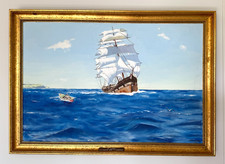 Original Oil Painting Sailing