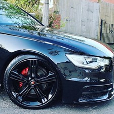 20 Inch alloy wheels 5x112 With Carbon inserts. Gloss black