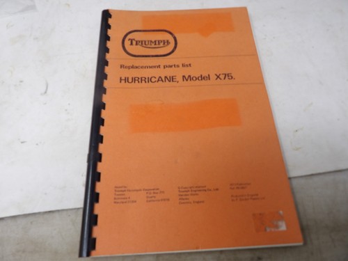 Triumph hurricane x75 - hurricane,