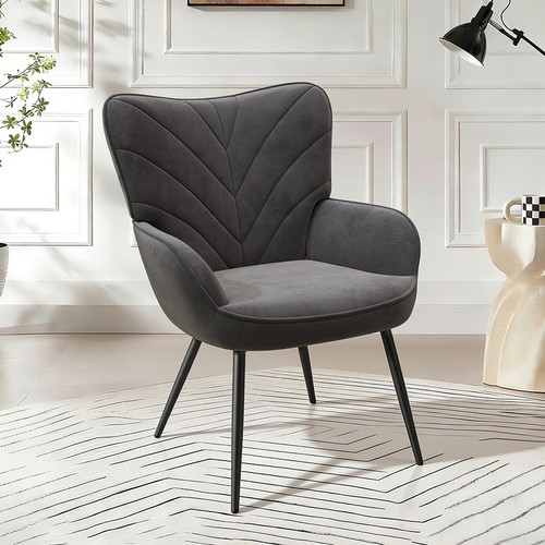 Upholstered velvet accent - upholstered,