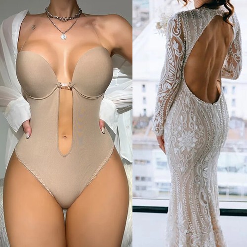 Women backless deep plunge - backless,
