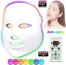 LED Light Therapy Photon Face Mask, Acne Treatment 7 Color Anti-Aging Mask (J591