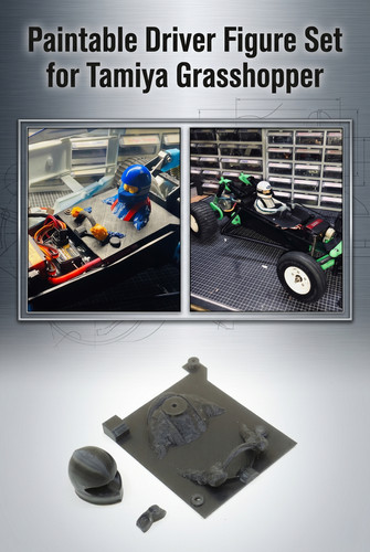 Paintable driver figure - paintable,