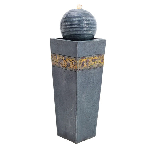 Navy blue trapezoidal - blue, resin