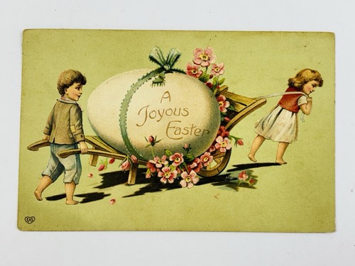 Antique 1904 easter postcard - antique,