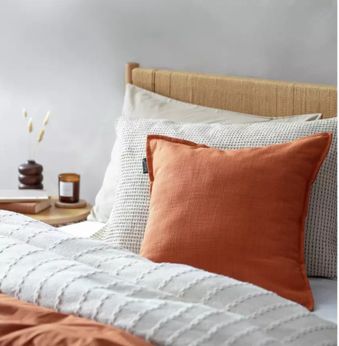 Habitat linen look cushion - linen,