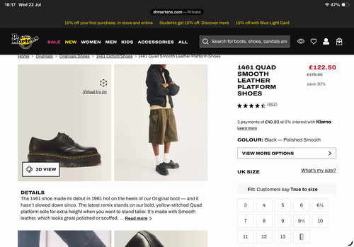 Martens 1461 smooth - dr.,