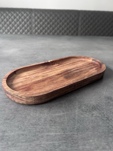 Stylish wooden decorative tray - decorative,
