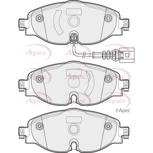 Brake pads set for audi - tt, fv
