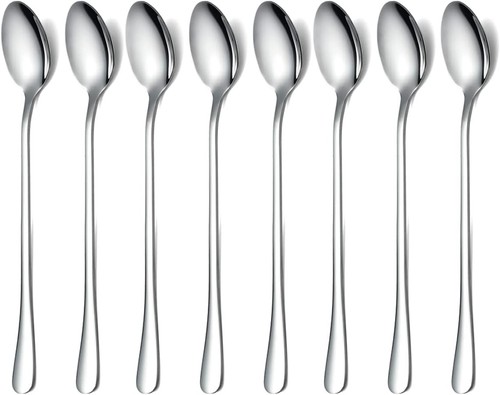 8pcs stainless steel latte - stainless,