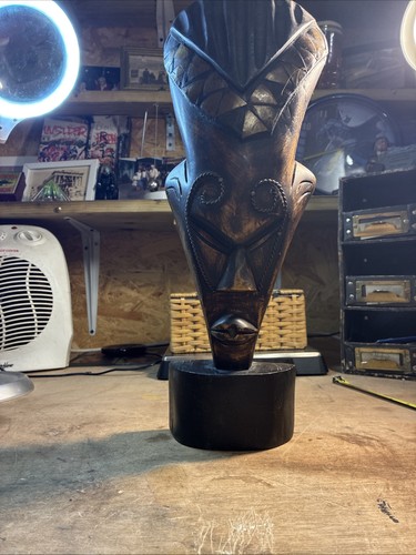 Vintage african hand carved - vintage,