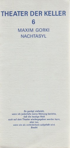 Programme booklet maxim gorky - programme,