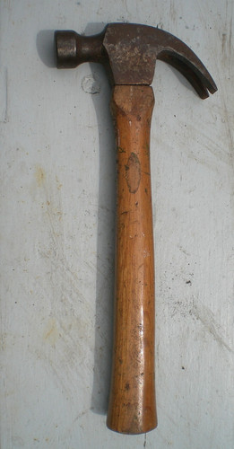 Vintage hickory handled claw - hickory,