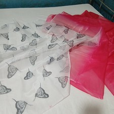 organza  half and half pink