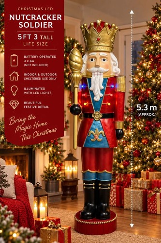 Christmas led nutcracker - christmas,