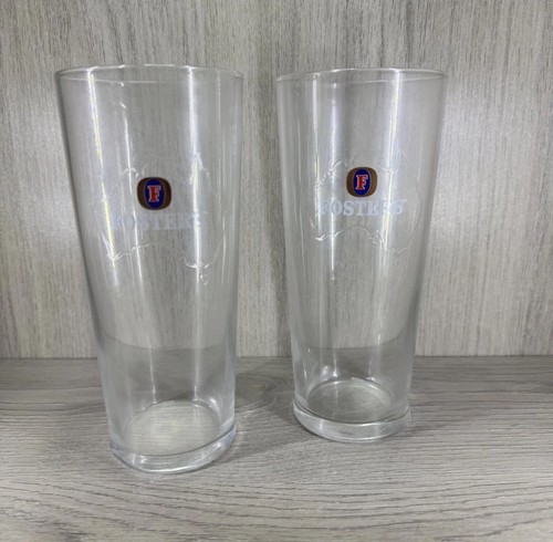 Fosters pint glass - fosters, x2
