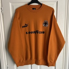 Vintage Wolverhampton Wanderers Wolves WWFC Jumper Puma L Adult | Near Mint