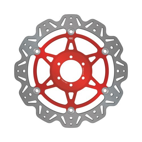 Ebc disc brake vr614red front - disc,