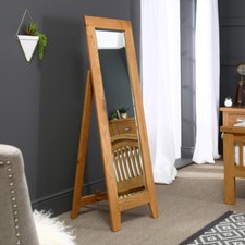 Cheval Mirror Cheshire Oak