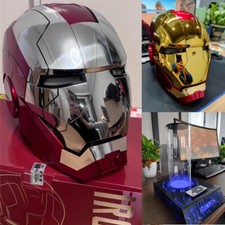 Autoking Iron Man Mk5 1:1 Helmet Wearable Voice-control Mask Cosplay Silver/Gold