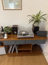 Record player stand-cabinet-side Table  LP storage/turntable stand with storage