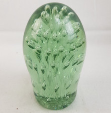 Green Glass Dump Paperweight