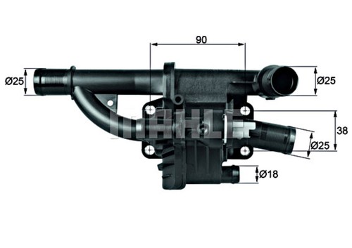 Engine thermostat mahle fits - mahle,