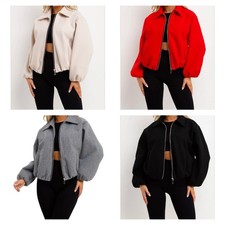 Women's Lapel Collar Zip