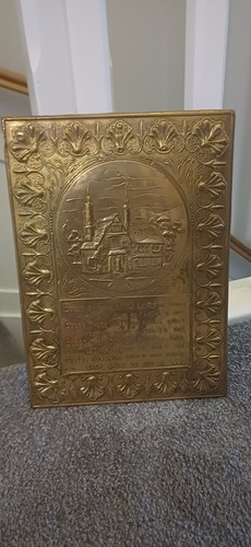 Vintage embossed brass bless - vintage,