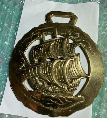 Vintage old horse - , brass