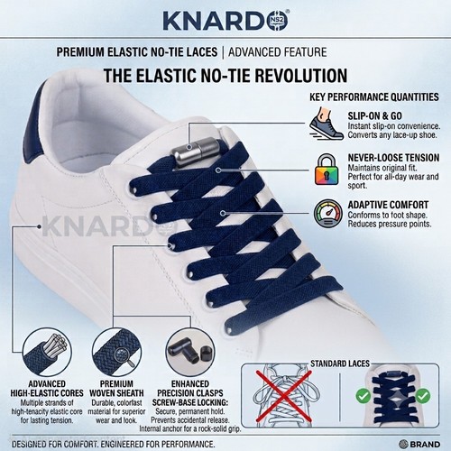 Elastic laces tie - no,