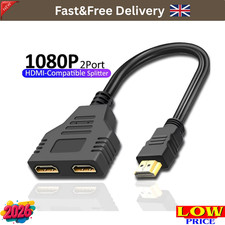 ✅HDMI Male To Dual Twin HDMI