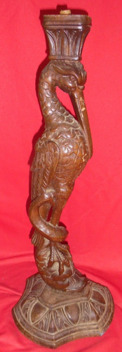 Antique carved wood table - antique,