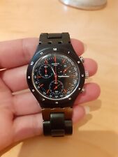 Swatch Irony Aluminium men's watch Chronograph SR936SW black For Jewels 