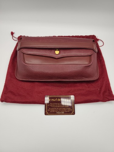 Cartier burgundy leather - cartier,