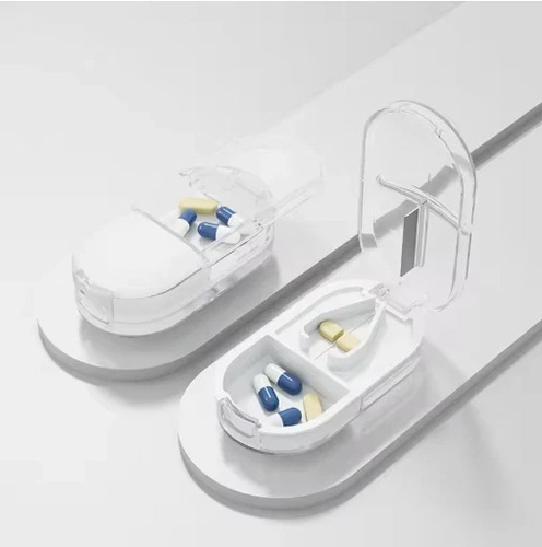 Pill cutter with storage box - pill,