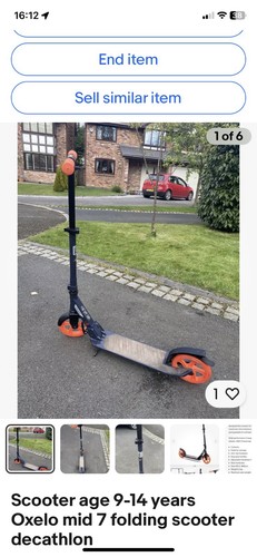 Oxelo mid folding scooter - folding,