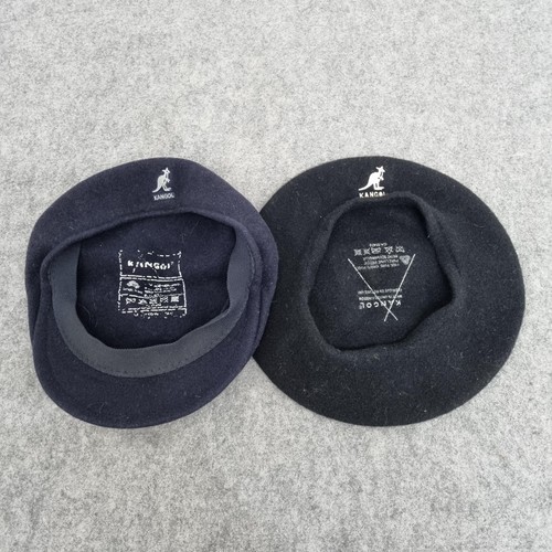Kangol hat flat cap - hat, black